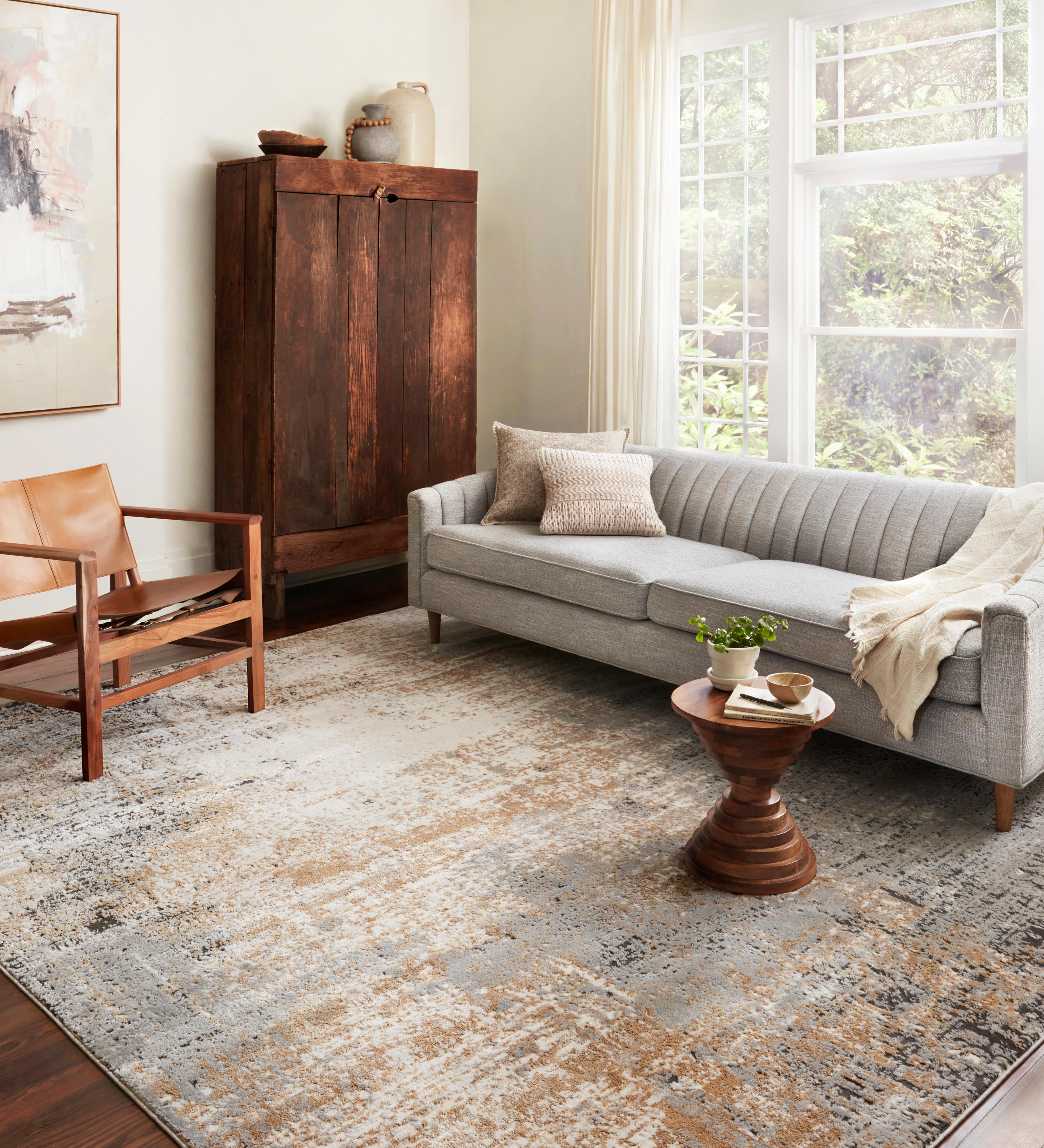Loloi Bianca Stone / Gold Rug