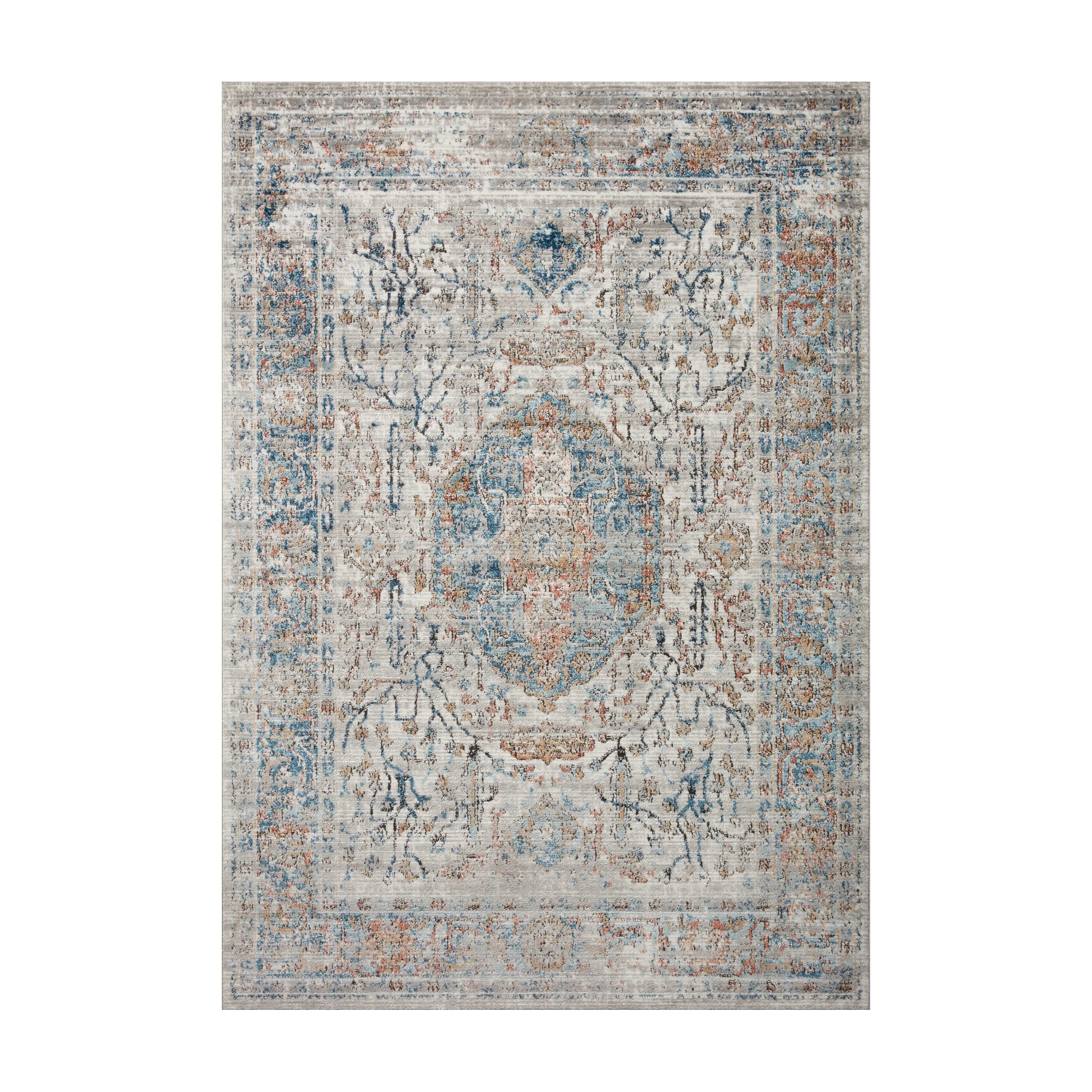 Loloi Bianca Stone / Multi Rug RUGS - synthetic Loloi 18" x 18"