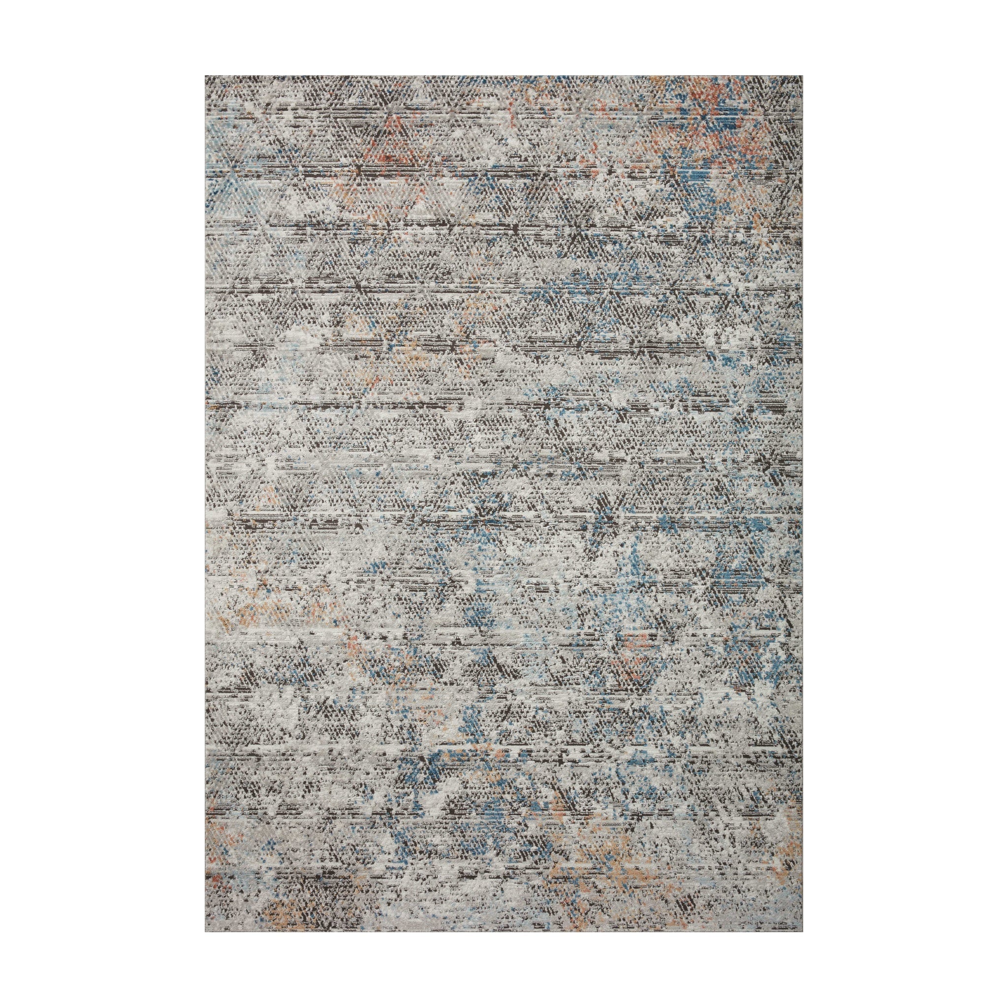 Loloi Bianca Grey / Multi Rug, 18" x 18"