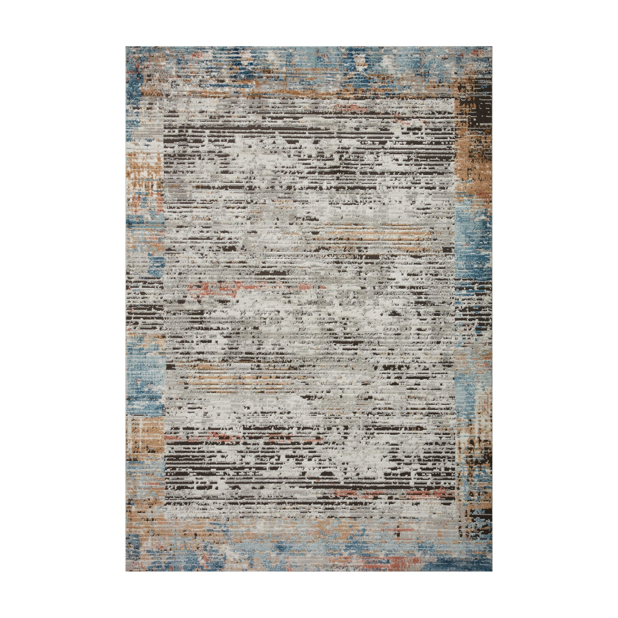 Loloi Bianca Ash / Multi Rug RUGS - synthetic Loloi 18" x 18"