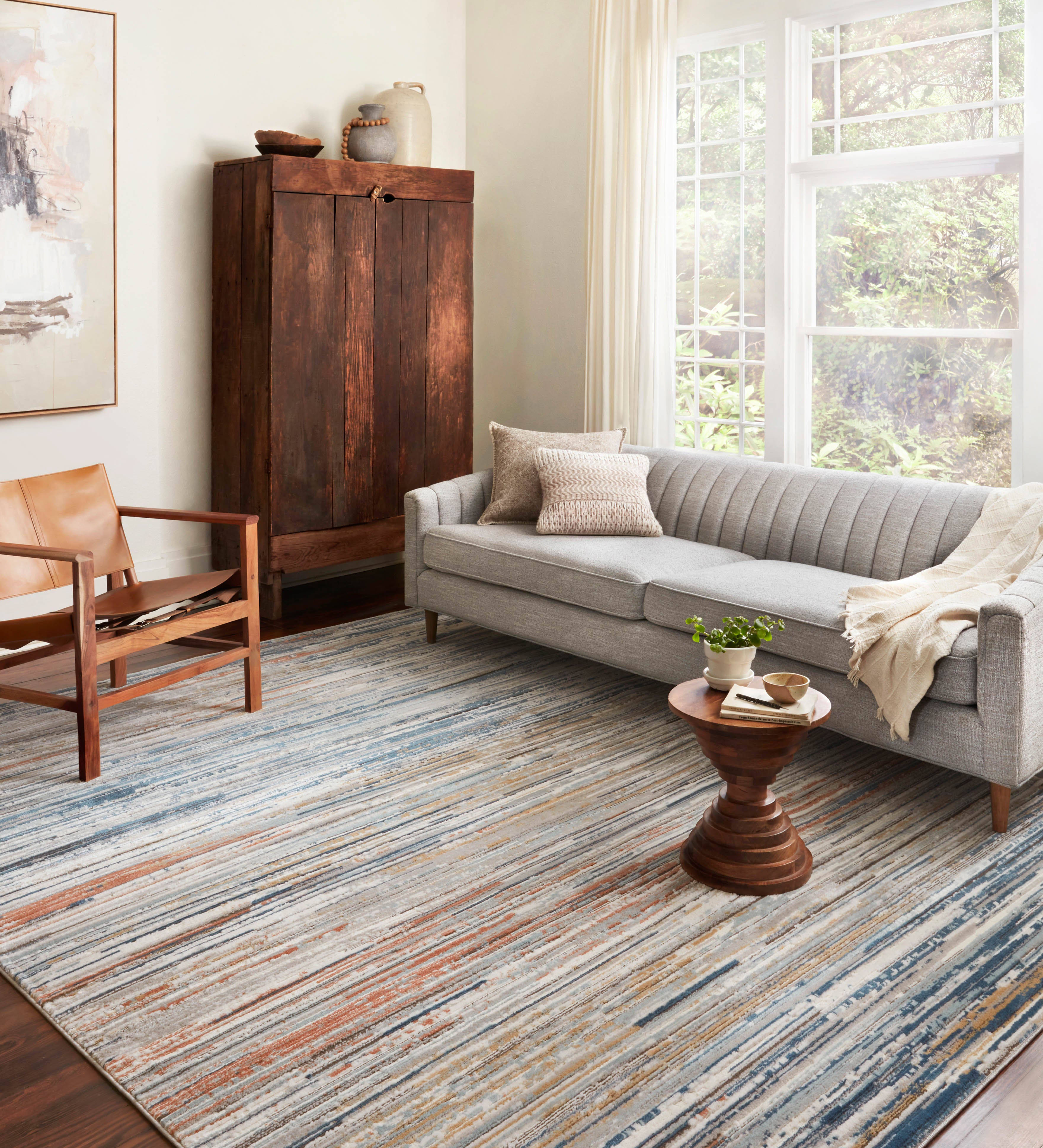 Loloi Bianca Pebble / Multi Rug