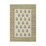 Bellbury Block Print Rug RUGS - wool Momeni Green 2' x 3'