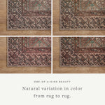 Amber Lewis x Loloi Billie Aqua / Rust Rug 0-patterned rugs Loloi