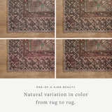 Amber Lewis x Loloi Billie Aqua / Rust Rug 0-patterned rugs Loloi
