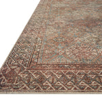 Amber Lewis x Loloi Billie Aqua / Rust Rug 0-patterned rugs Loloi