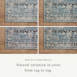 Amber Lewis x Loloi Billie Denim / Blush Rug 0-patterned rugs Loloi