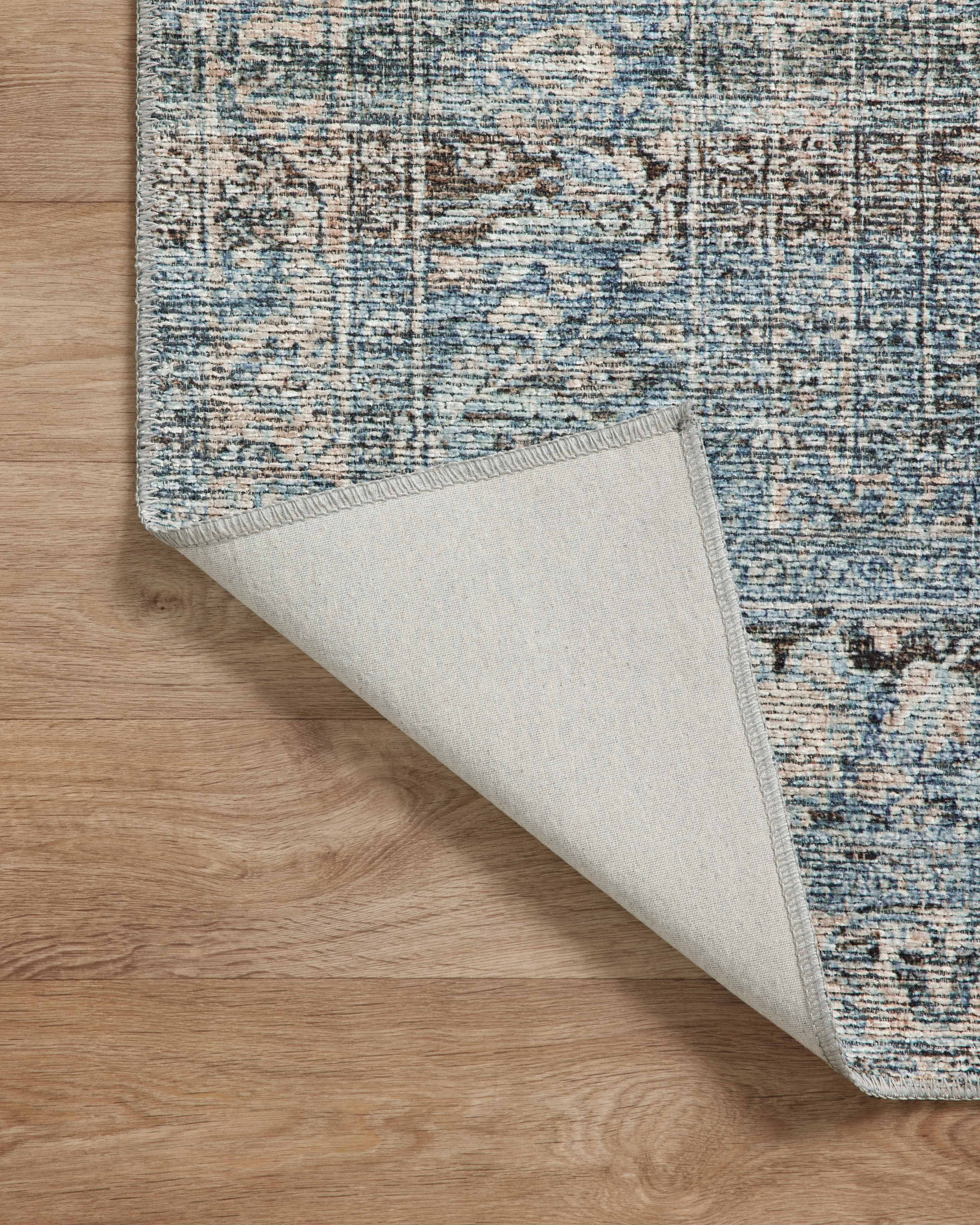 Amber Lewis x Loloi Billie Denim / Blush Rug 0-patterned rugs Loloi