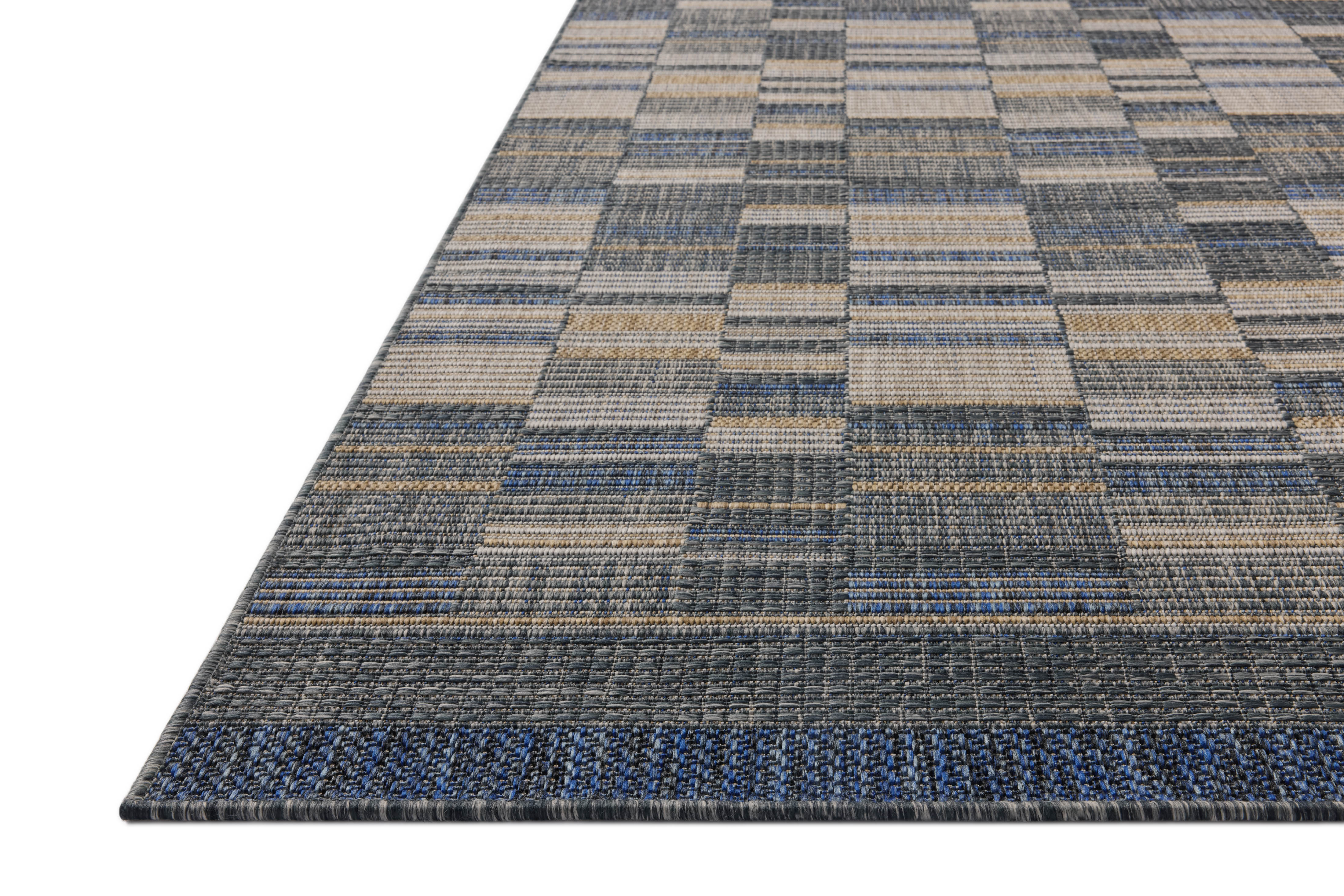 Loloi Birch Denim / Gold Indoor/Outdoor Rug Loloi