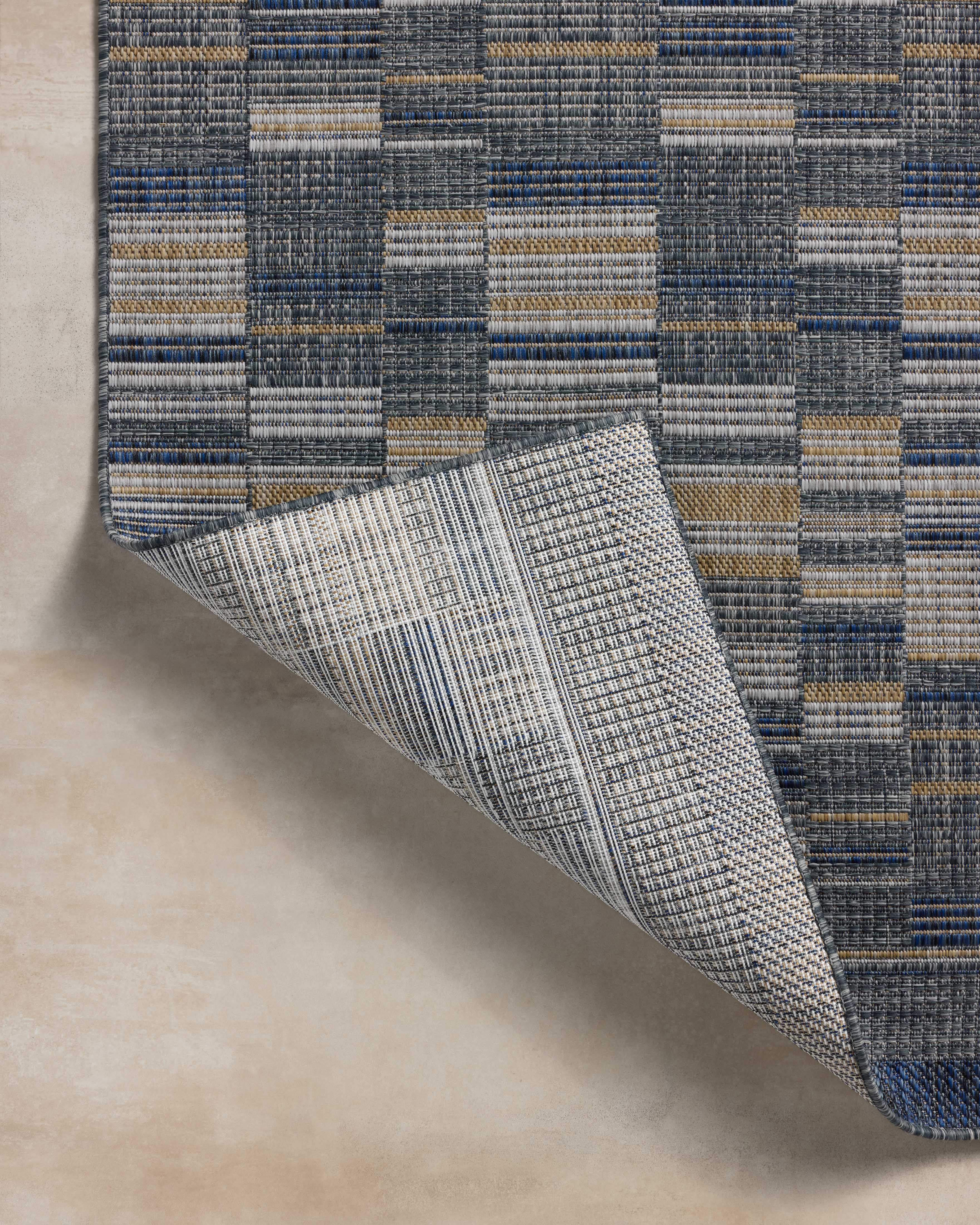 Loloi Birch Denim / Gold Indoor/Outdoor Rug Loloi