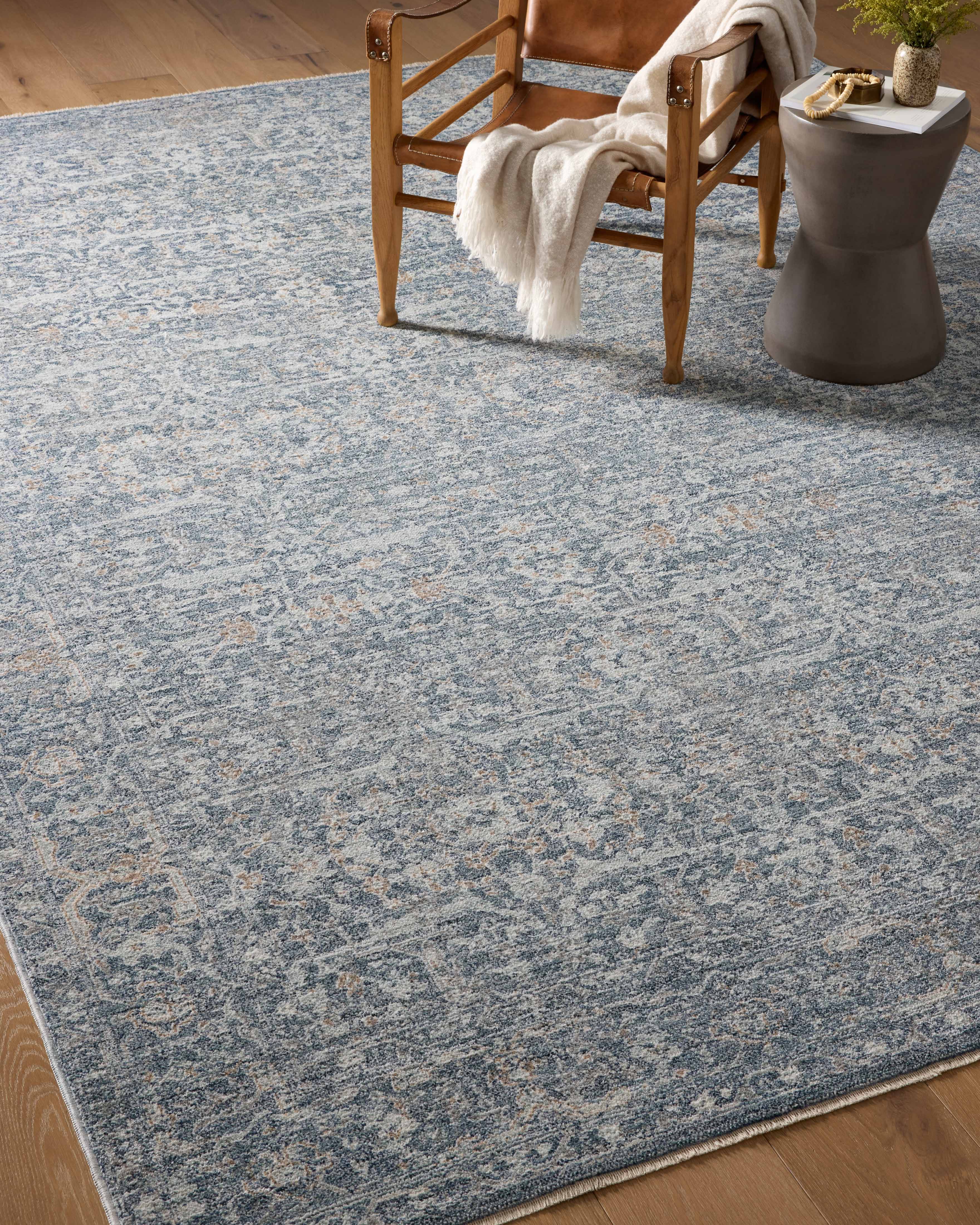 Angela Rose x Loloi Blake Denim/ Taupe Rug 0-RUGS Loloi