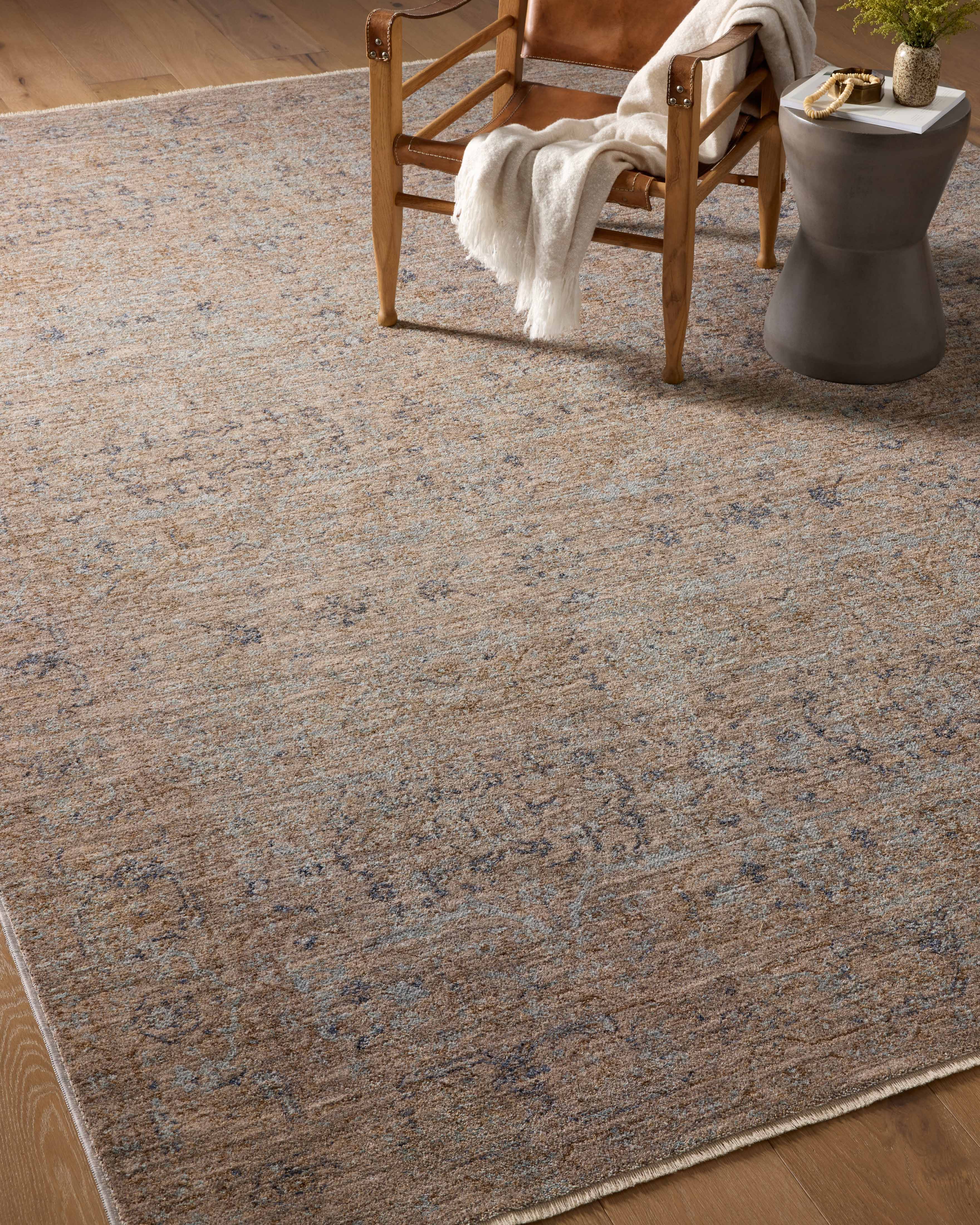 Angela Rose x Loloi Blake Taupe/ Blue Rug 0-RUGS Loloi