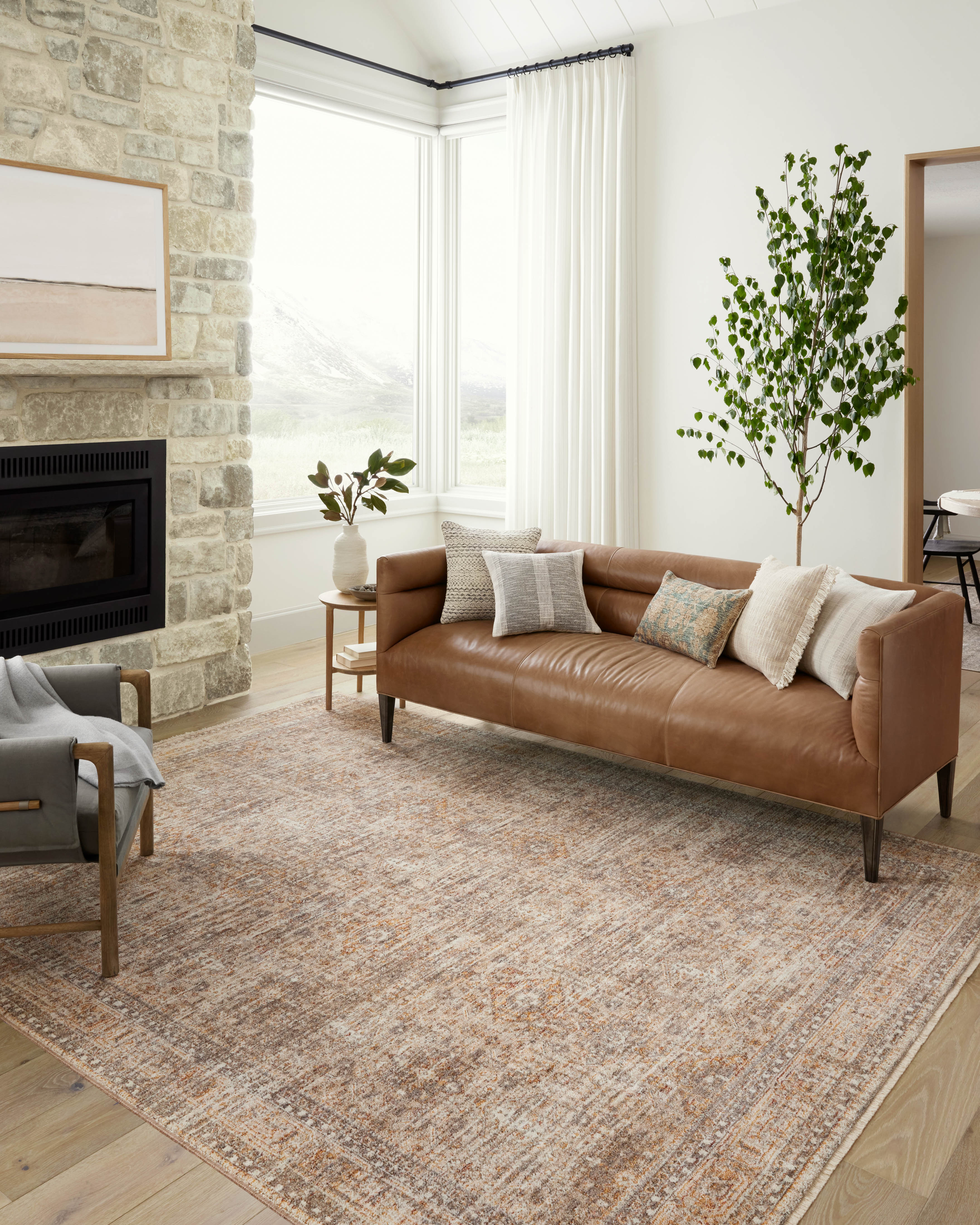 Angela Rose x Loloi Blake Oatmeal/ Spice Rug 0-RUGS Loloi