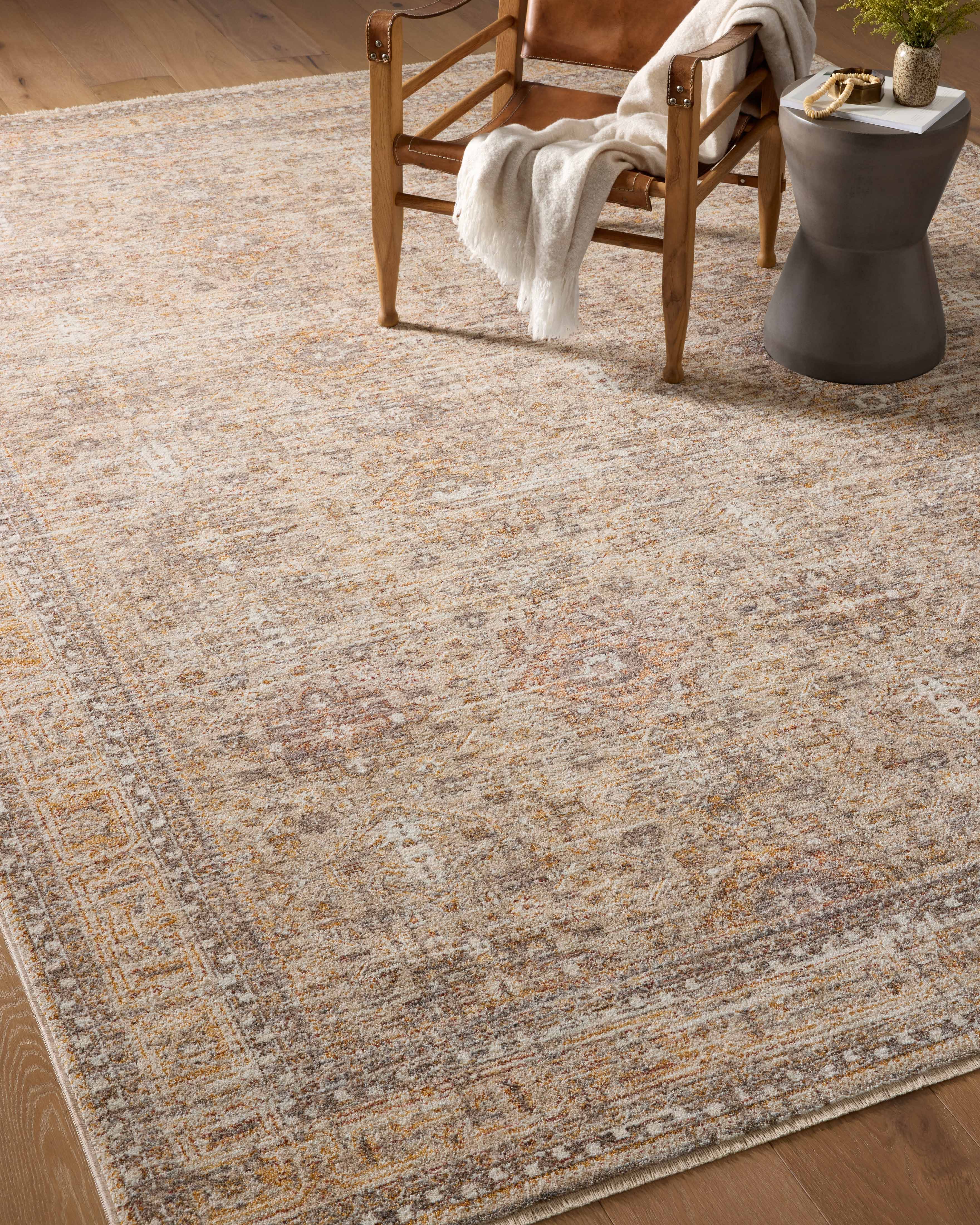 Angela Rose x Loloi Blake Oatmeal/ Spice Rug 0-RUGS Loloi