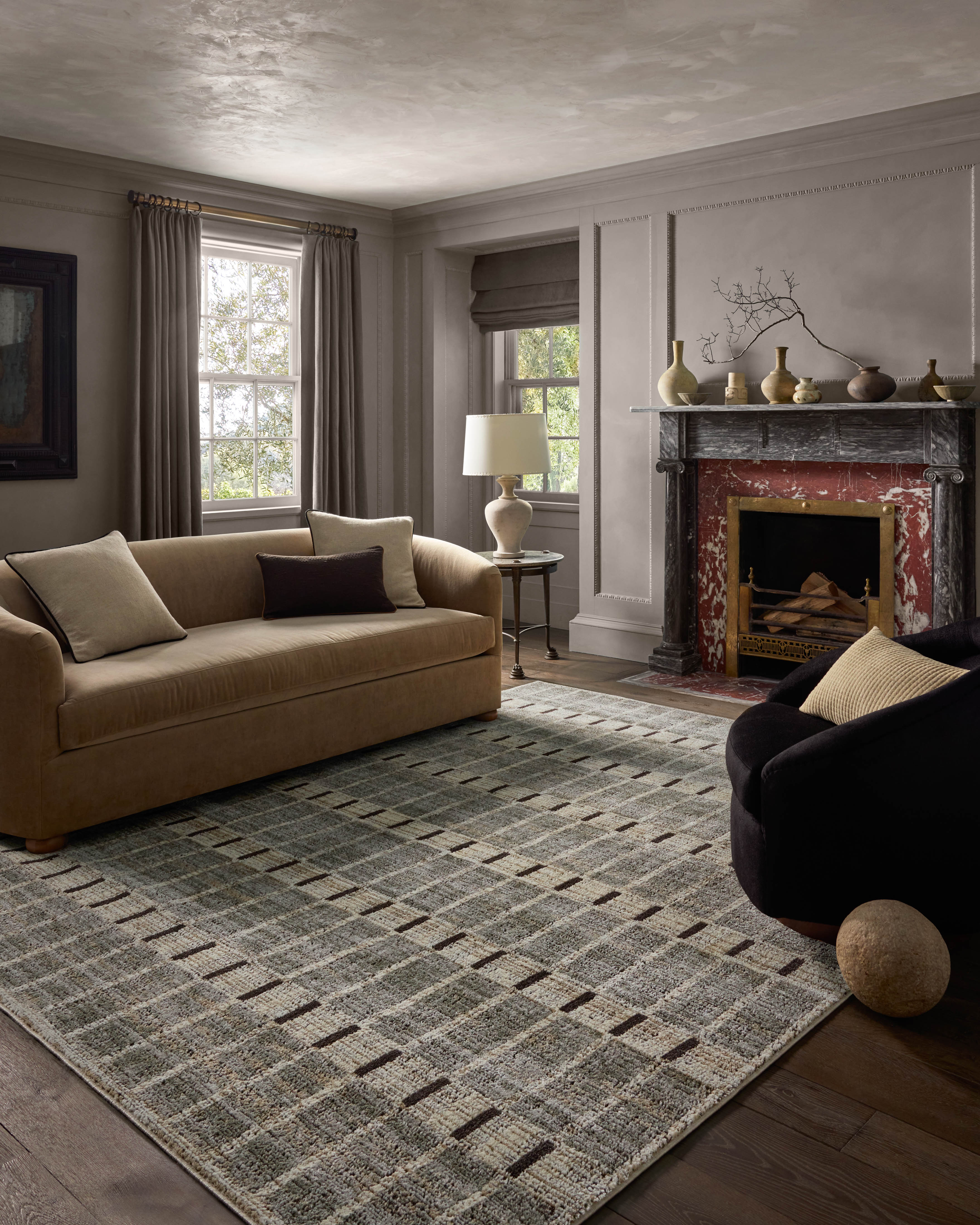Jeremiah Brent x Loloi Bleecker Sage / Granite Rug RUGS-geometric Loloi