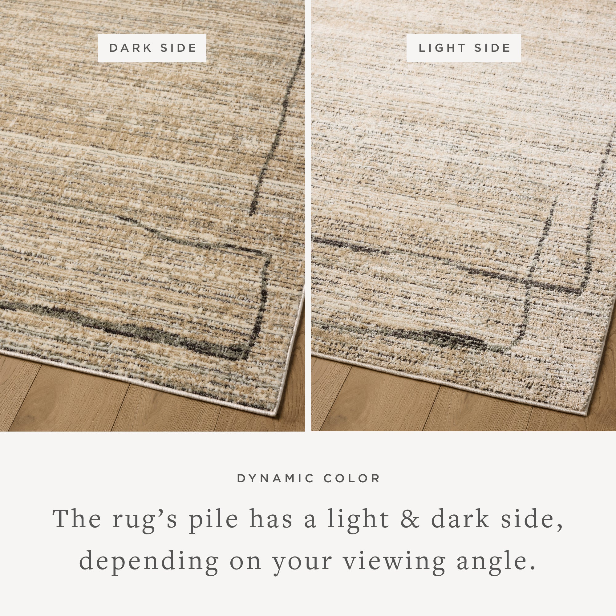 Jeremiah Brent x Loloi Bleecker Natural / Charcoal Rug RUGS-geometric Loloi