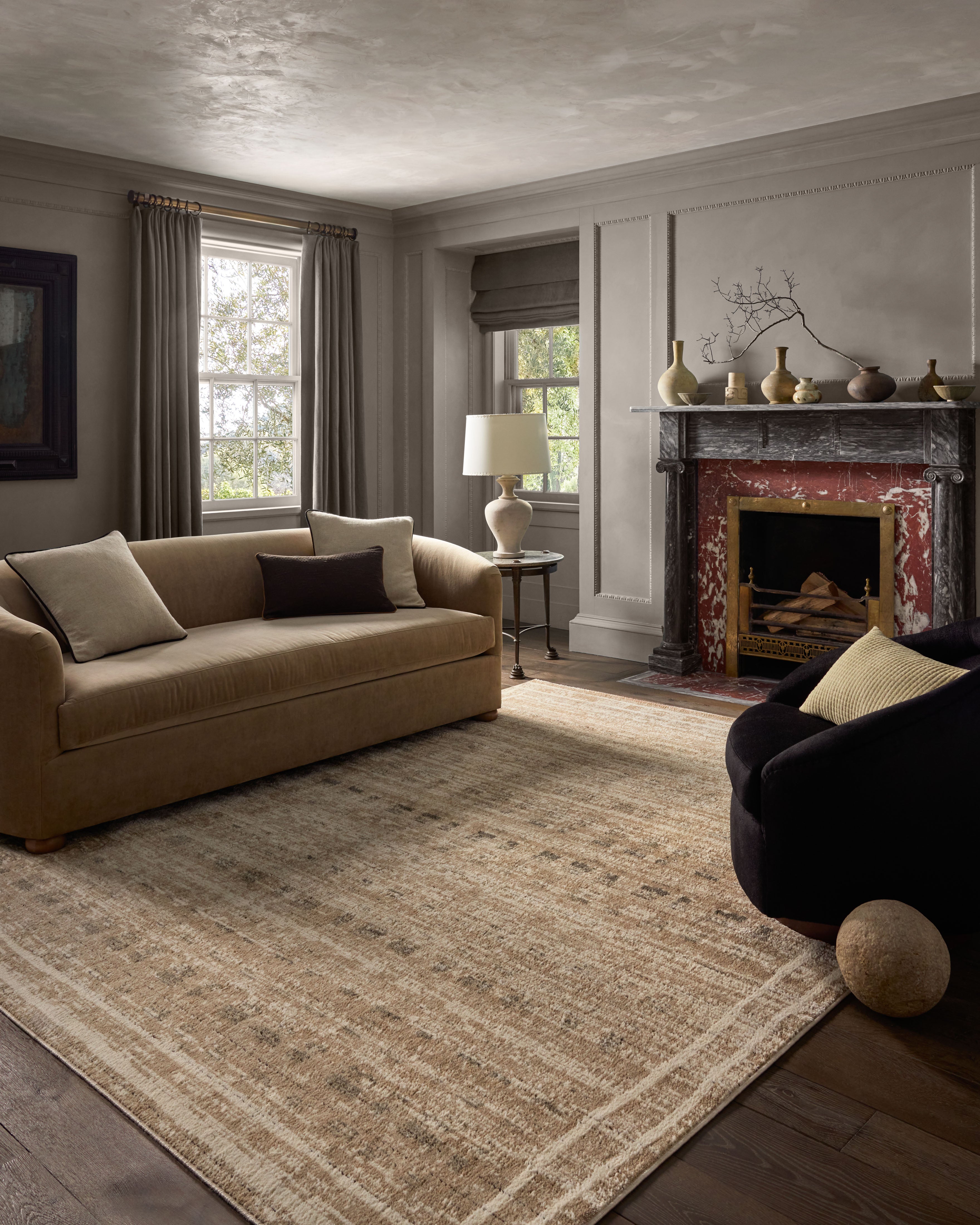 Jeremiah Brent x Loloi Bleecker Khaki / Natural Rug RUGS-geometric Loloi