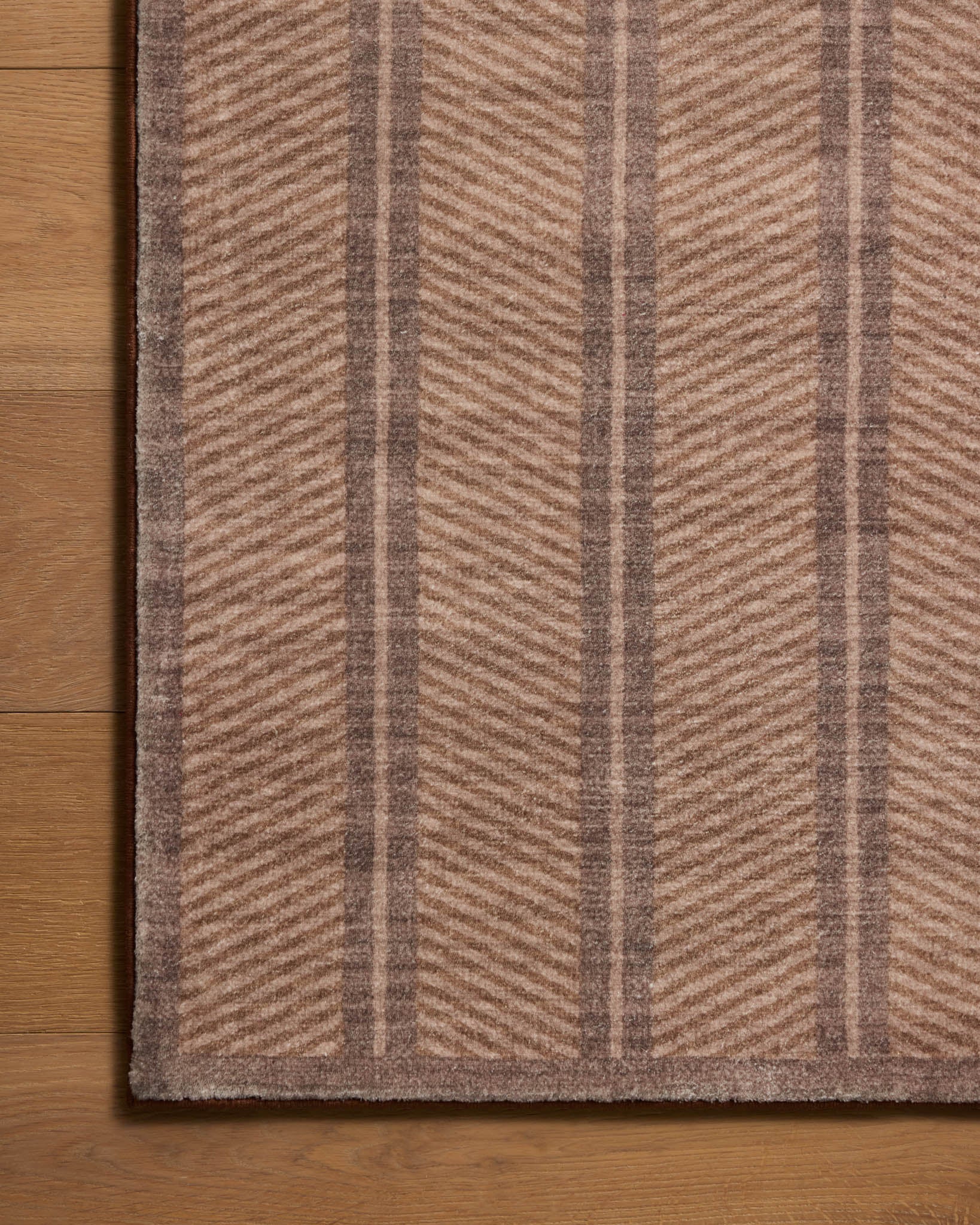 Chris Loves Julia x Loloi Bobby Camel / Plum Rug - Rug & Weave