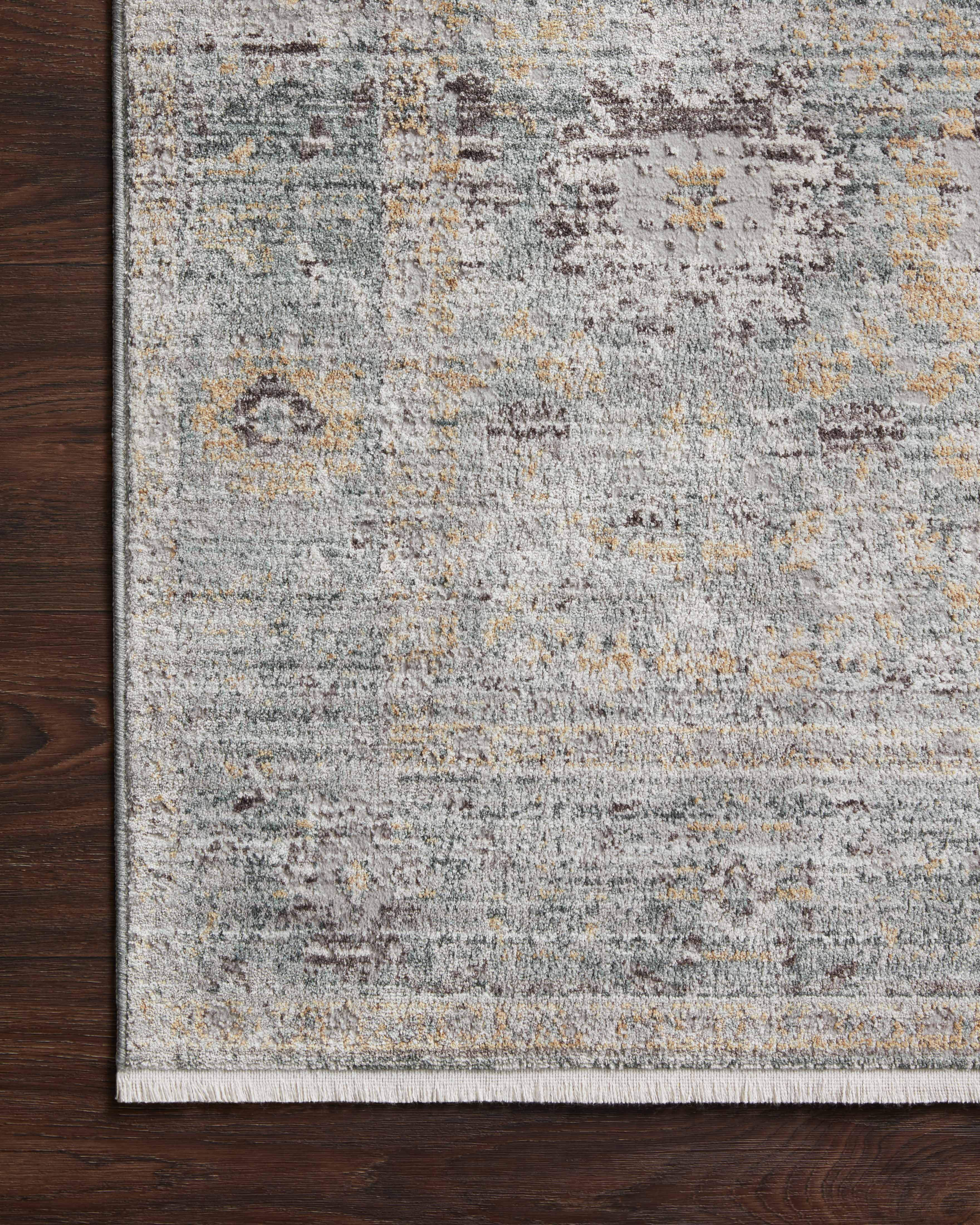 Loloi Bonney Teal / Gold Rug RUGS - synthetic Loloi