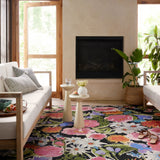Loloi Botanical Black / Multi Rug RUGS - synthetic Loloi