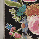 Loloi Botanical Black / Multi Rug RUGS - synthetic Loloi