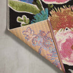 Loloi Botanical Black / Multi Rug RUGS - synthetic Loloi