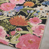 Loloi Botanical Black / Multi Rug RUGS - synthetic Loloi