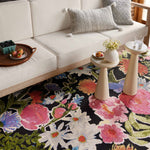 Loloi Botanical Black / Multi Rug RUGS - synthetic Loloi