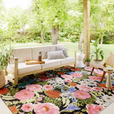 Loloi Botanical Black / Multi Rug RUGS - synthetic Loloi