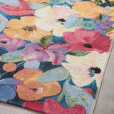 Loloi Botanical Navy / Multi Rug RUGS - synthetic Loloi