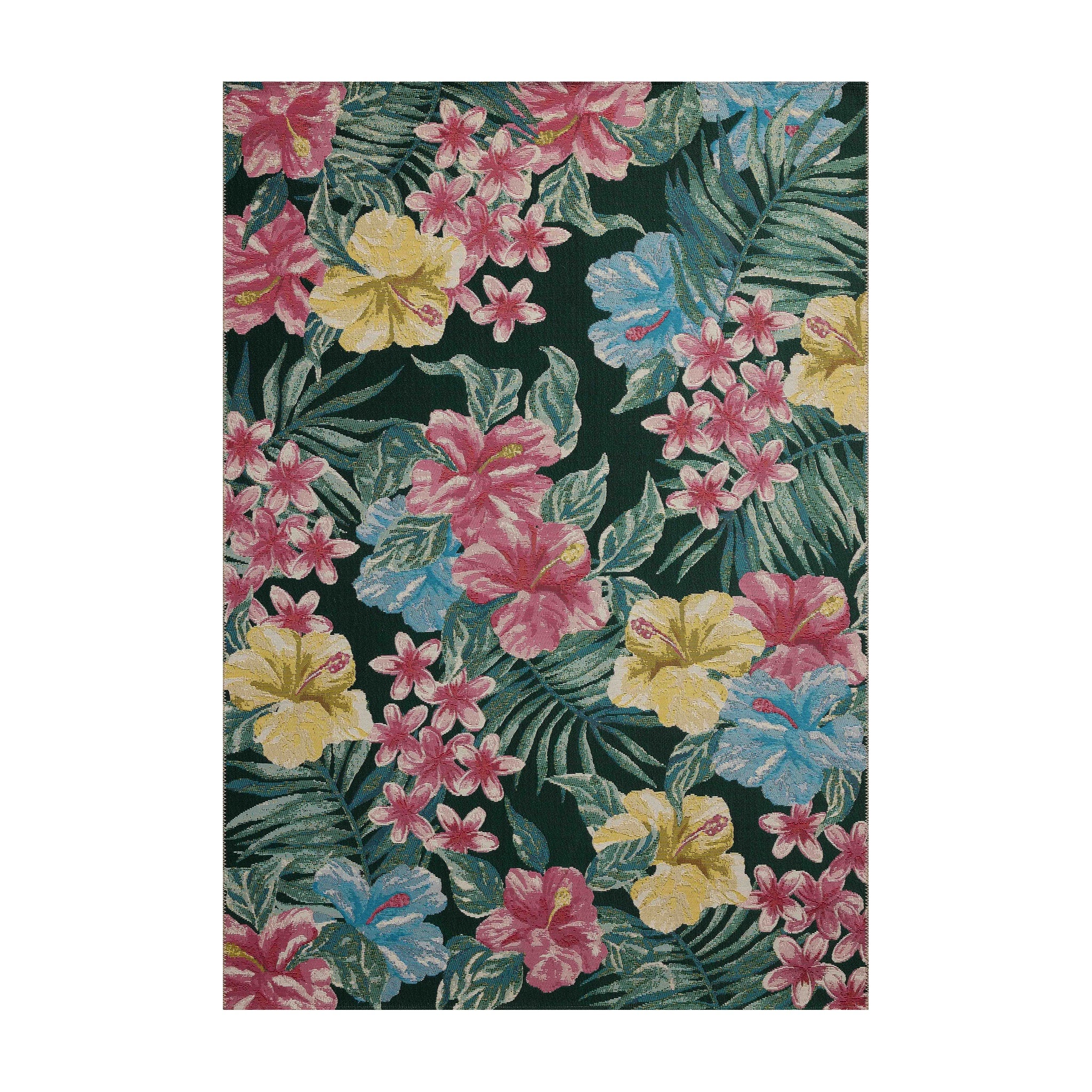 Loloi Botanical Midnight / Multi Rug RUGS - synthetic Loloi 18" x 18"