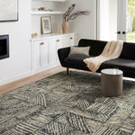 Loloi Bowery Midnight / Taupe Rug Loloi