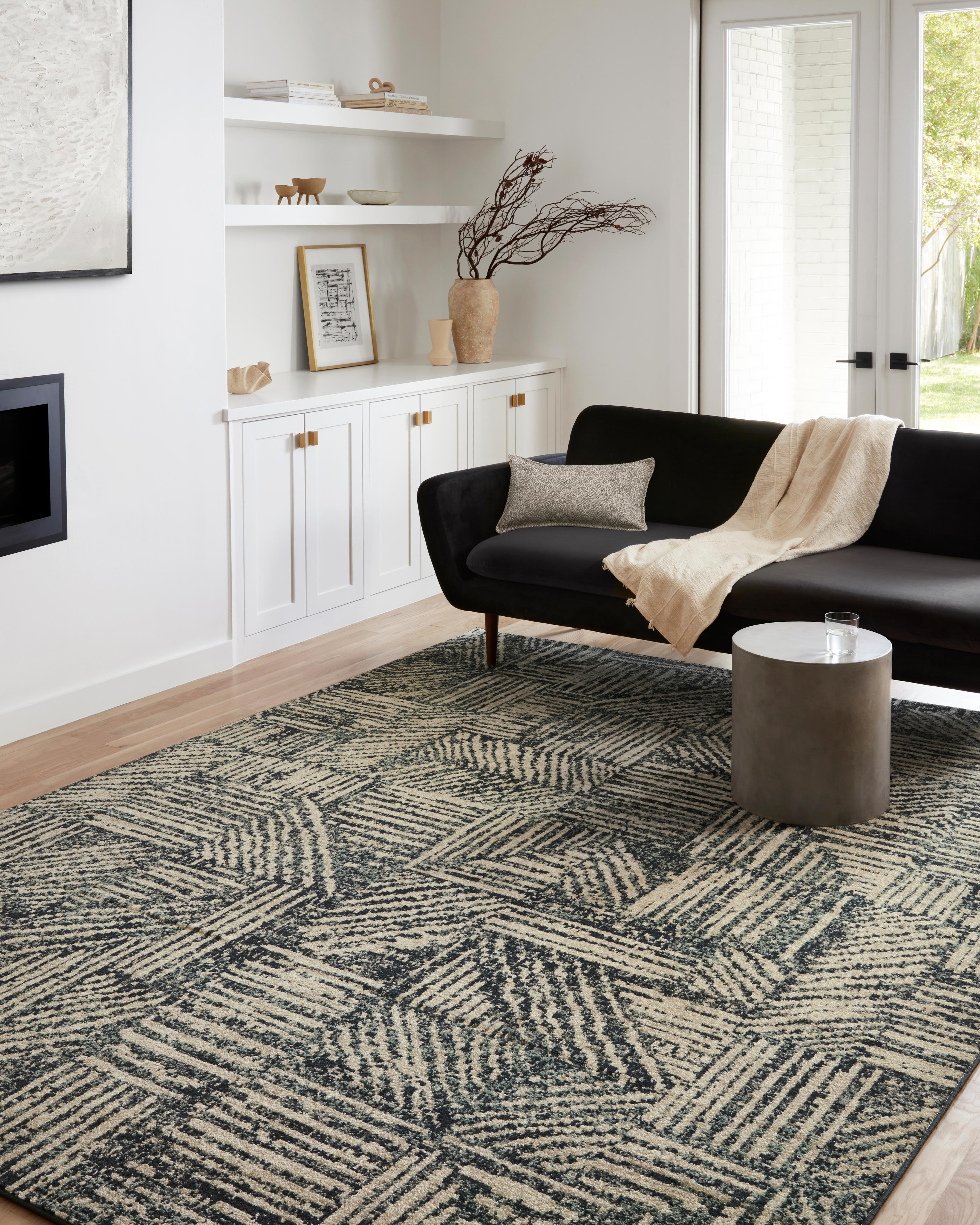 Loloi Bowery Midnight / Taupe Rug Loloi