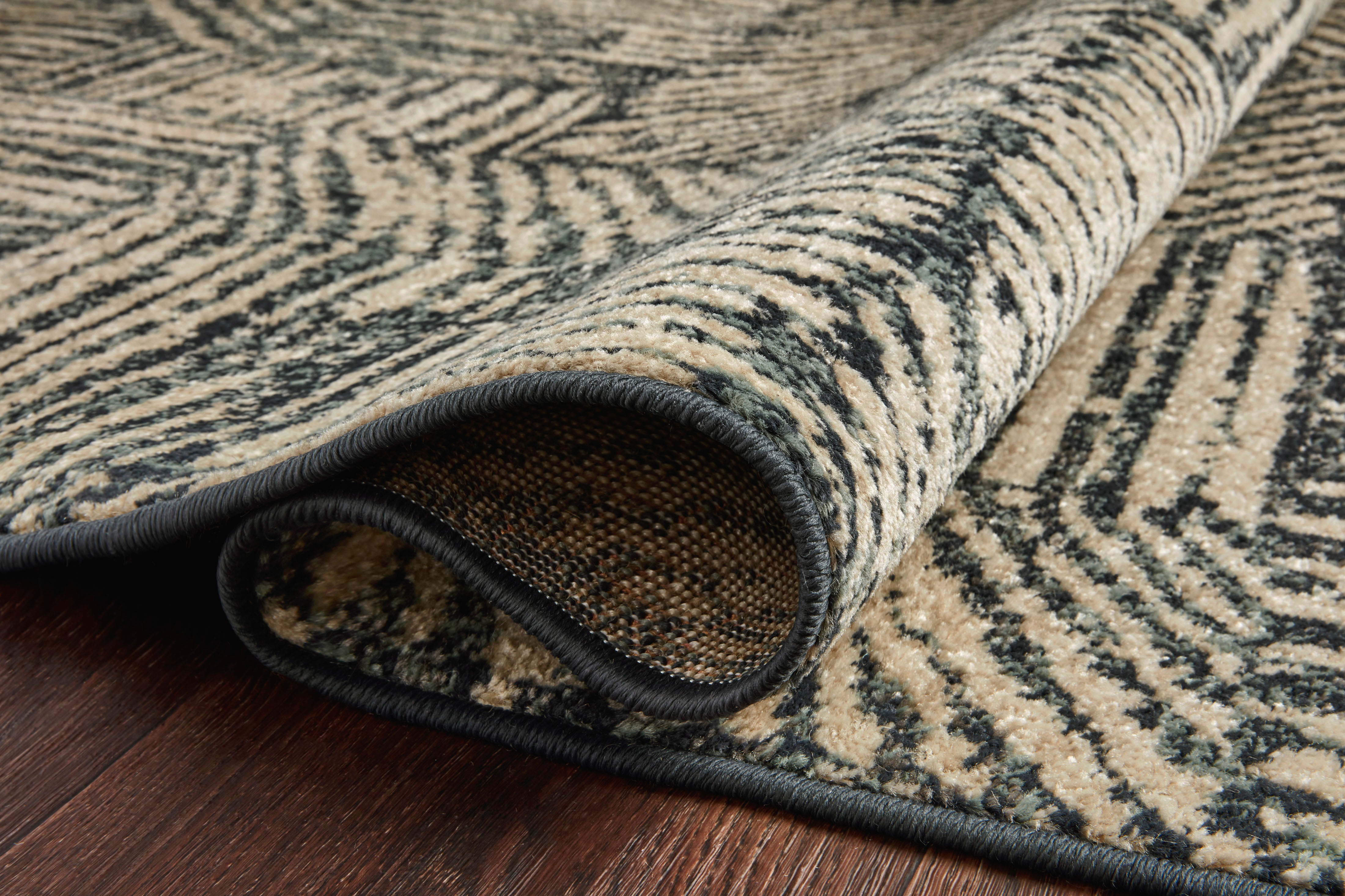 Loloi Bowery Midnight / Taupe Rug Loloi