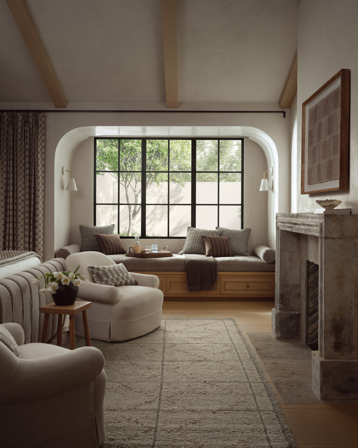 Amber Lewis x Loloi Bowie Fog / Grey Rug RUGS - wool Loloi