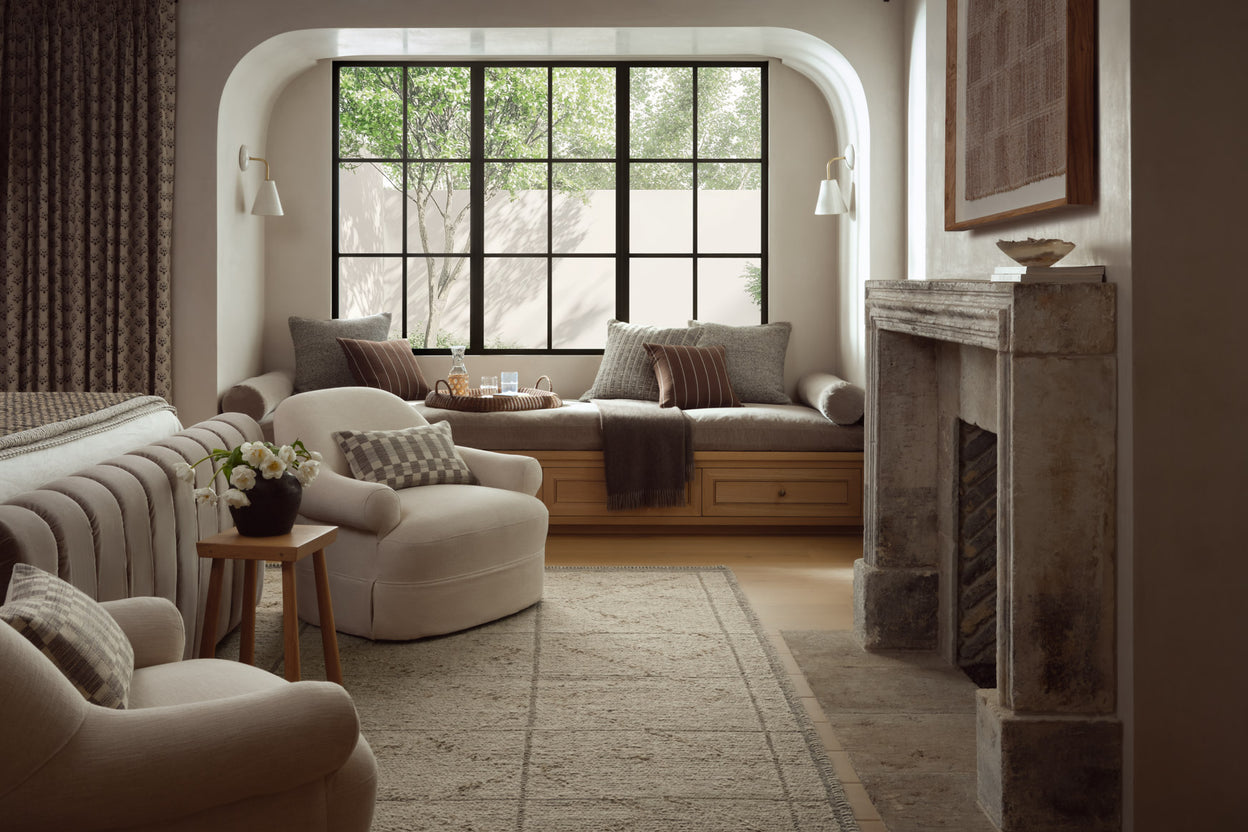 Amber Lewis x Loloi Bowie Fog / Grey Rug RUGS - wool Loloi