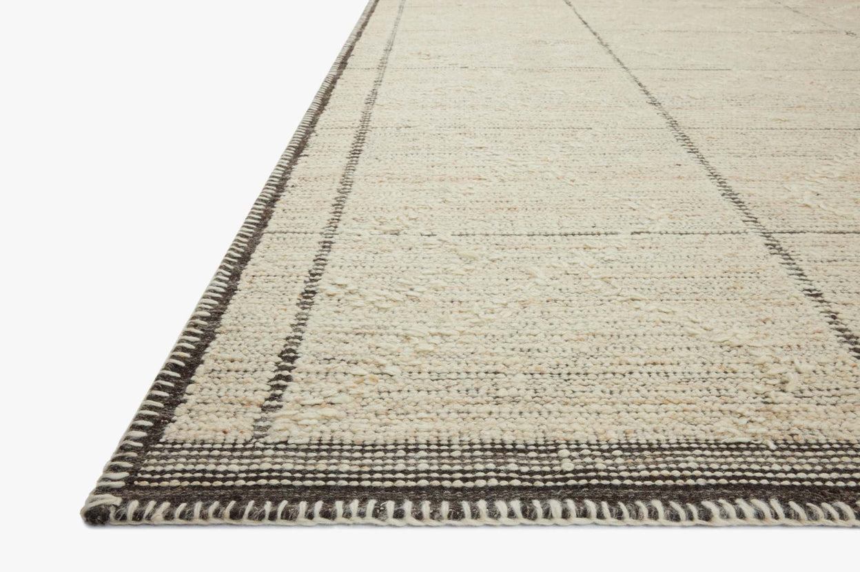Amber Lewis x Loloi Bowie Ivory / Mocha Rug RUGS - wool Loloi