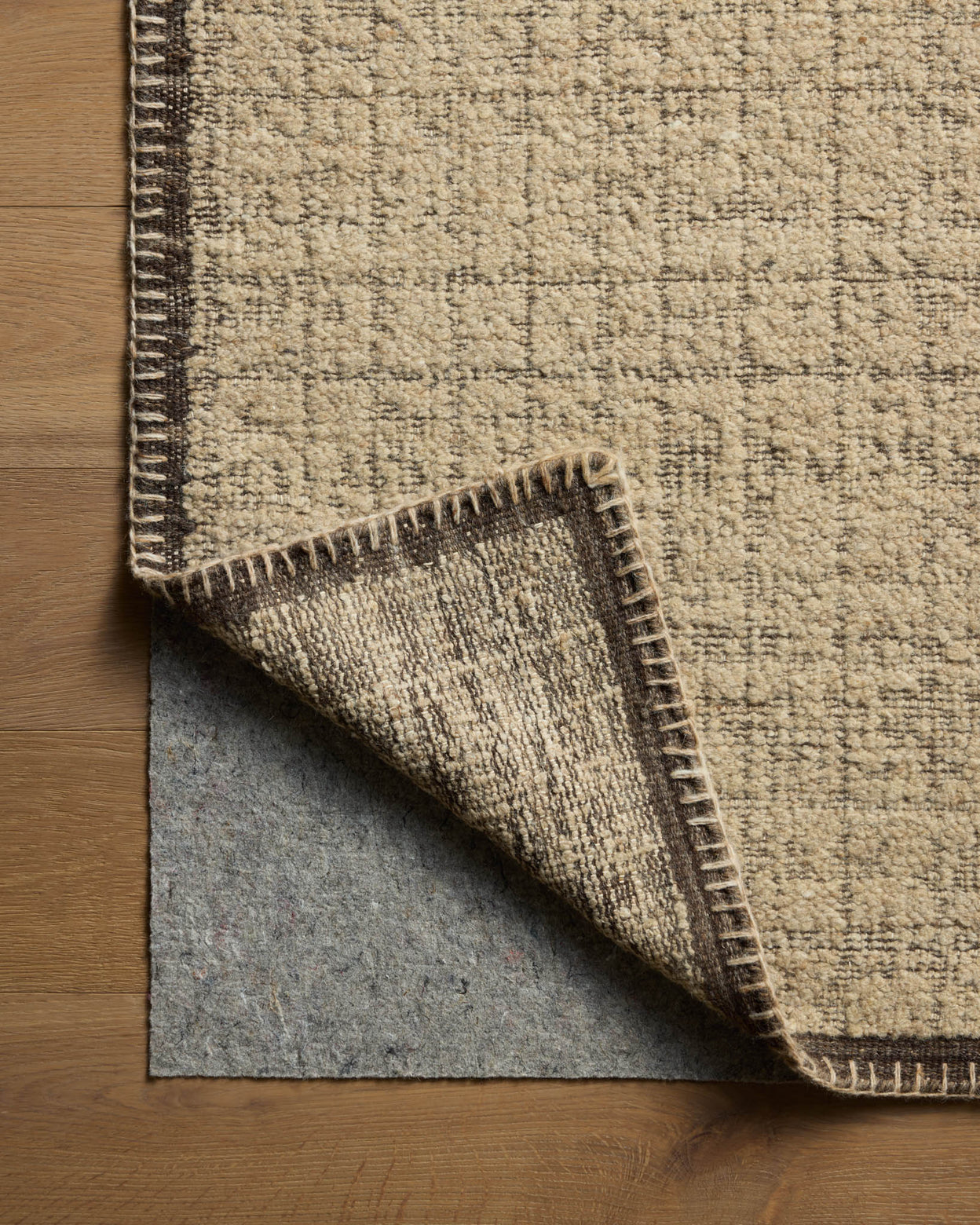 Amber Lewis x Loloi Bowie Sand / Coffee Rug RUGS - wool Loloi