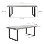 Jedrik Outdoor Dining Table FURNITURE - outdoor dining table Moe's Furniture