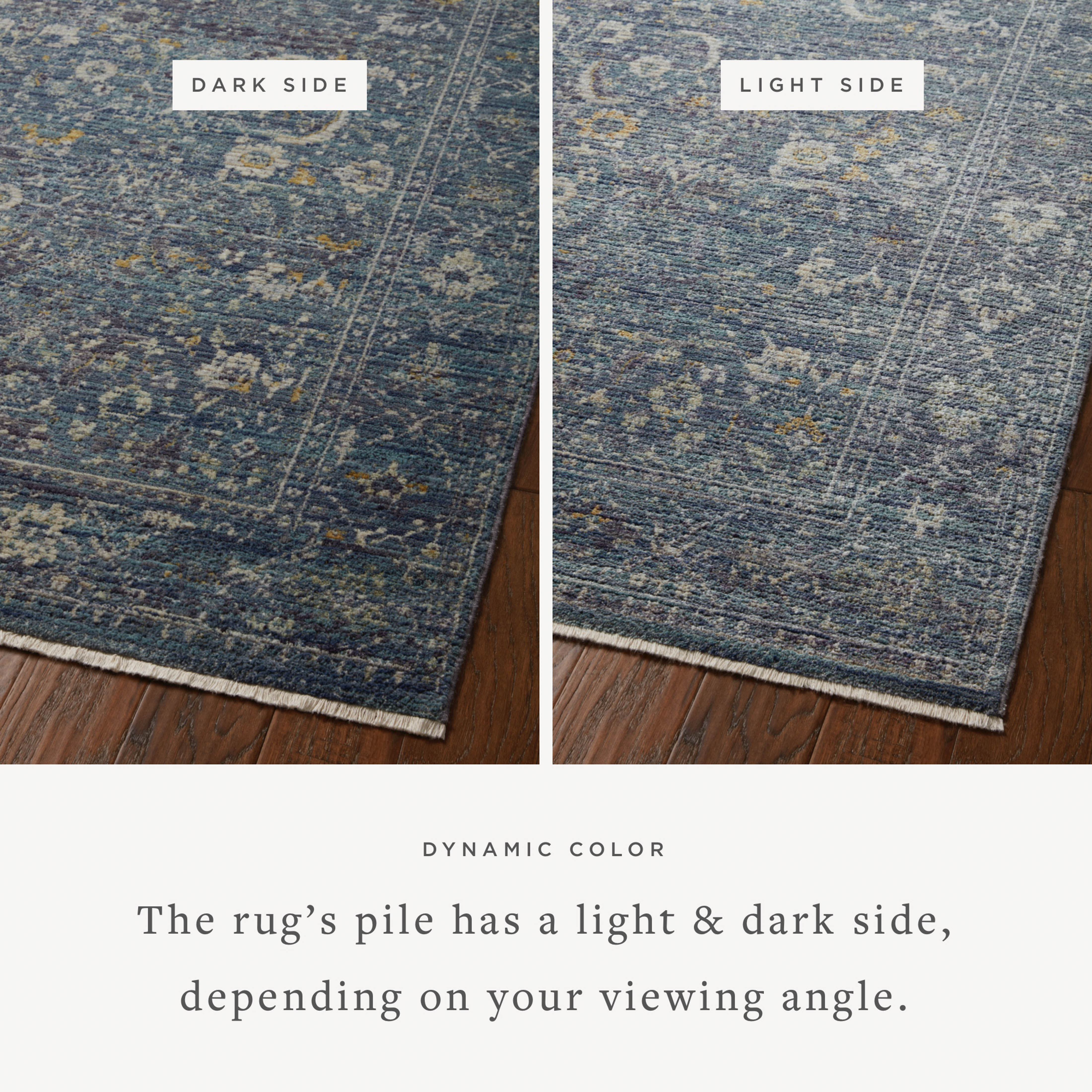 Jean Stoffer x Loloi Bradbury Ocean / Gold Rug 0-patterned rugs Loloi