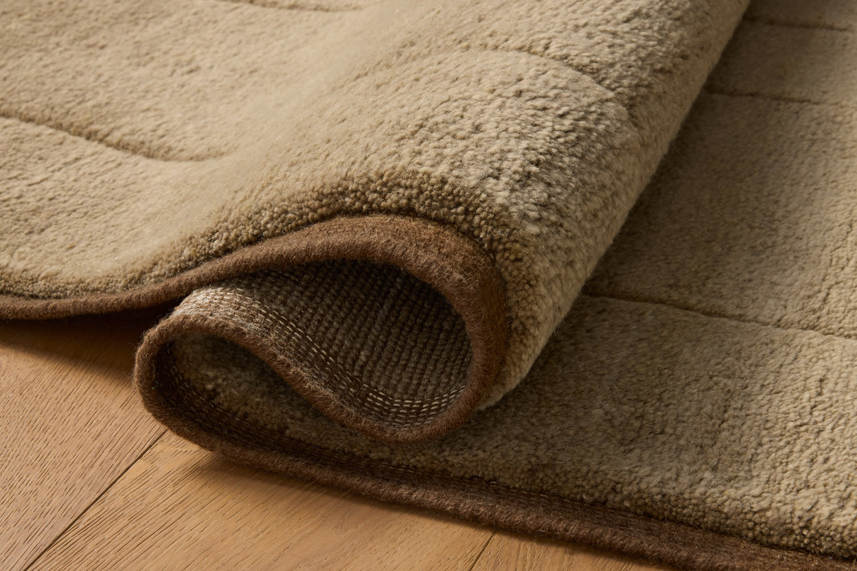 Leanne Ford x Loloi Bracken Bark / Taupe Rug RUGS - wool Loloi