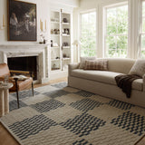Chris Loves Julia x Loloi Bradley Beige / Midnight Rug 0-RUGS-wool Loloi