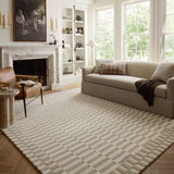 Chris Loves Julia x Loloi Bradley Ivory / Beige Rug 0-RUGS-wool Loloi