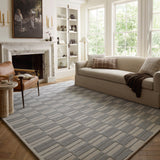 Chris Loves Julia x Loloi Bradley Ivory / Grey Rug 0-RUGS-wool Loloi