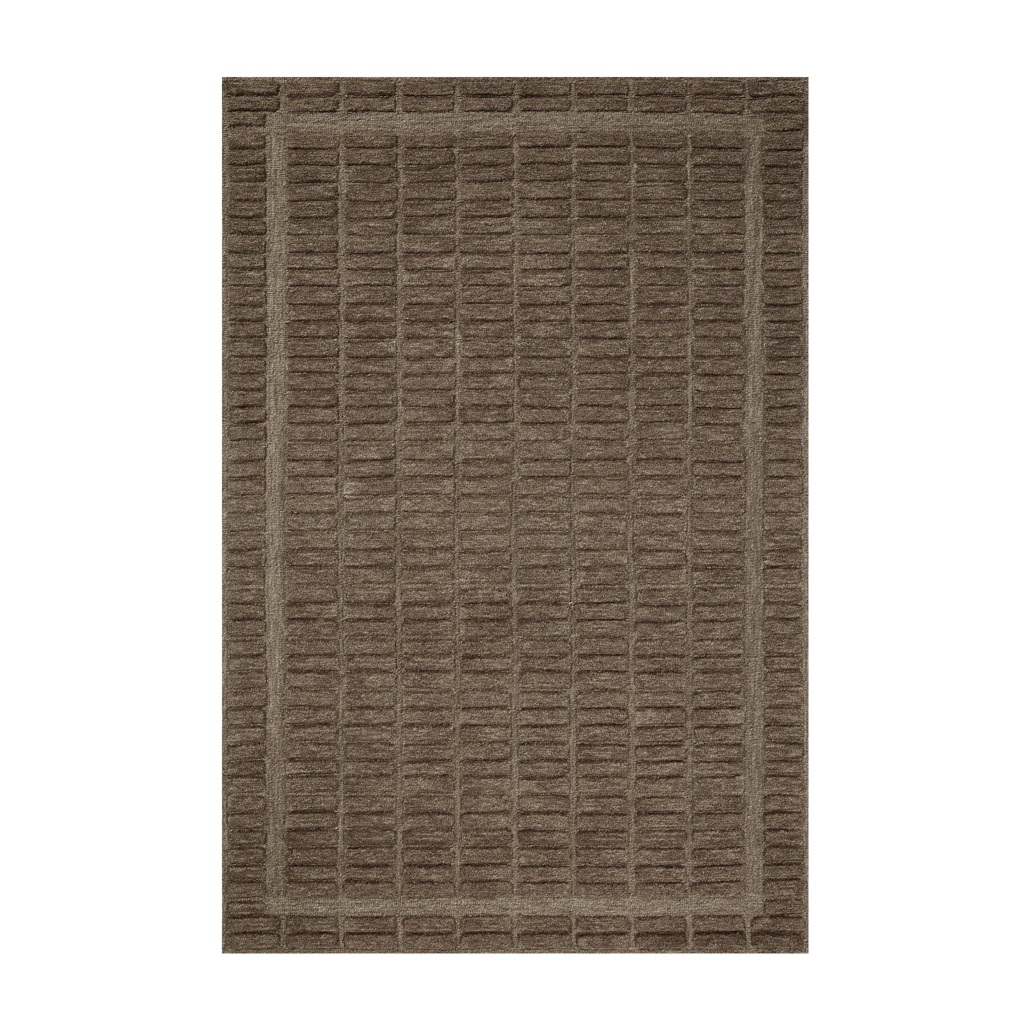 Chris Loves Julia x Loloi Bradley Cocoa / Cocoa Rug RUGS - wool Loloi 18" x 18"