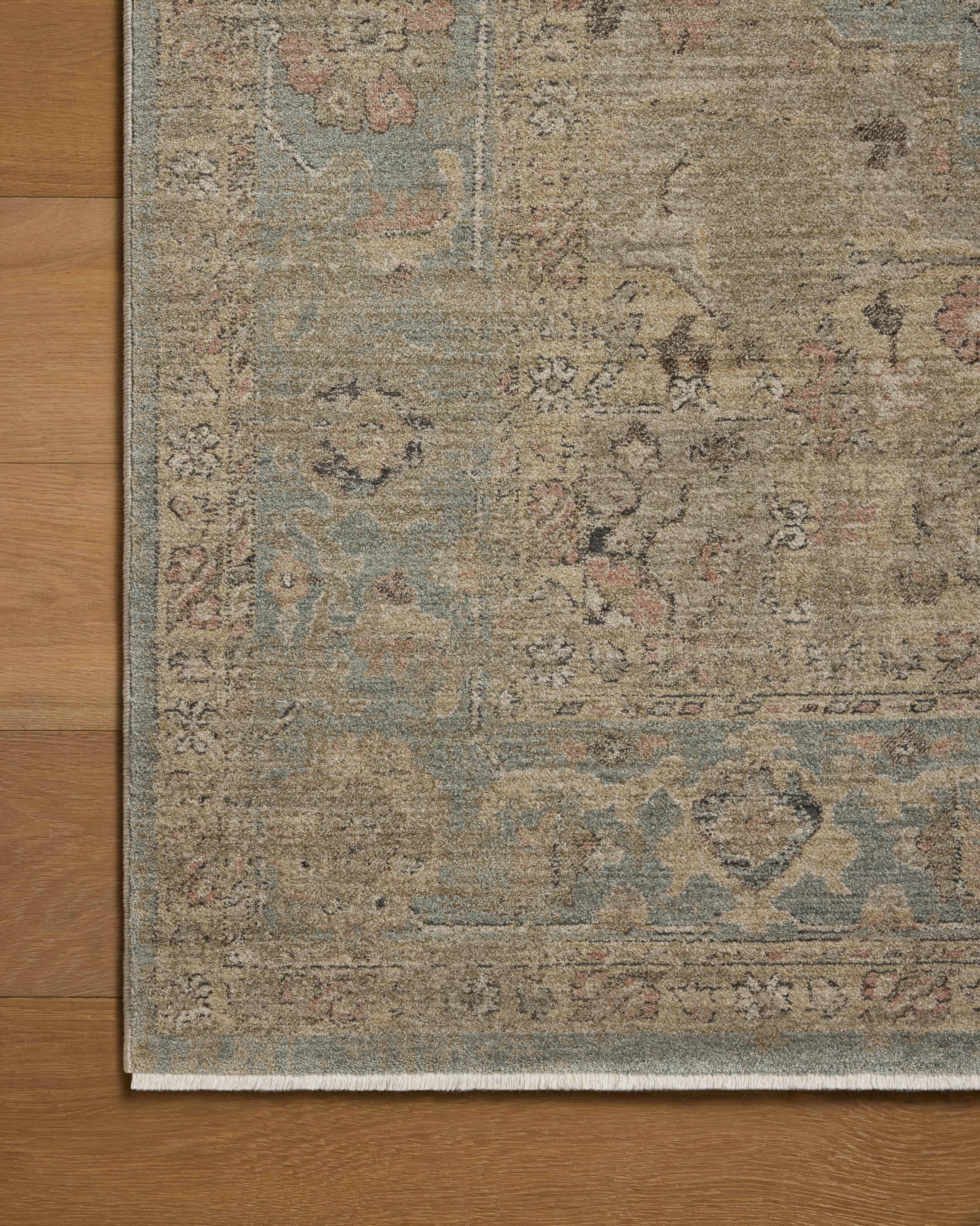 Loloi Briar Sky / Moss Rug RUGS - synthetic Loloi