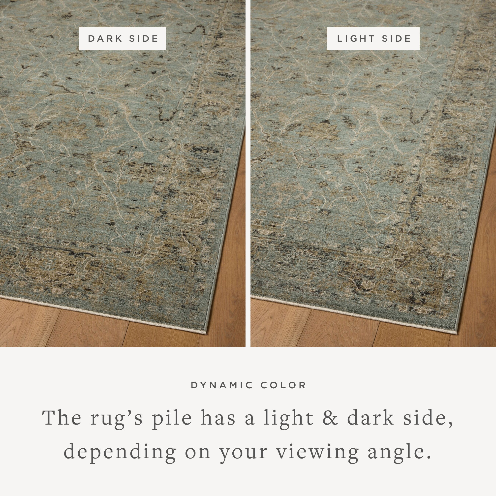 Loloi Briar Aqua / Olive Rug RUGS - synthetic Loloi
