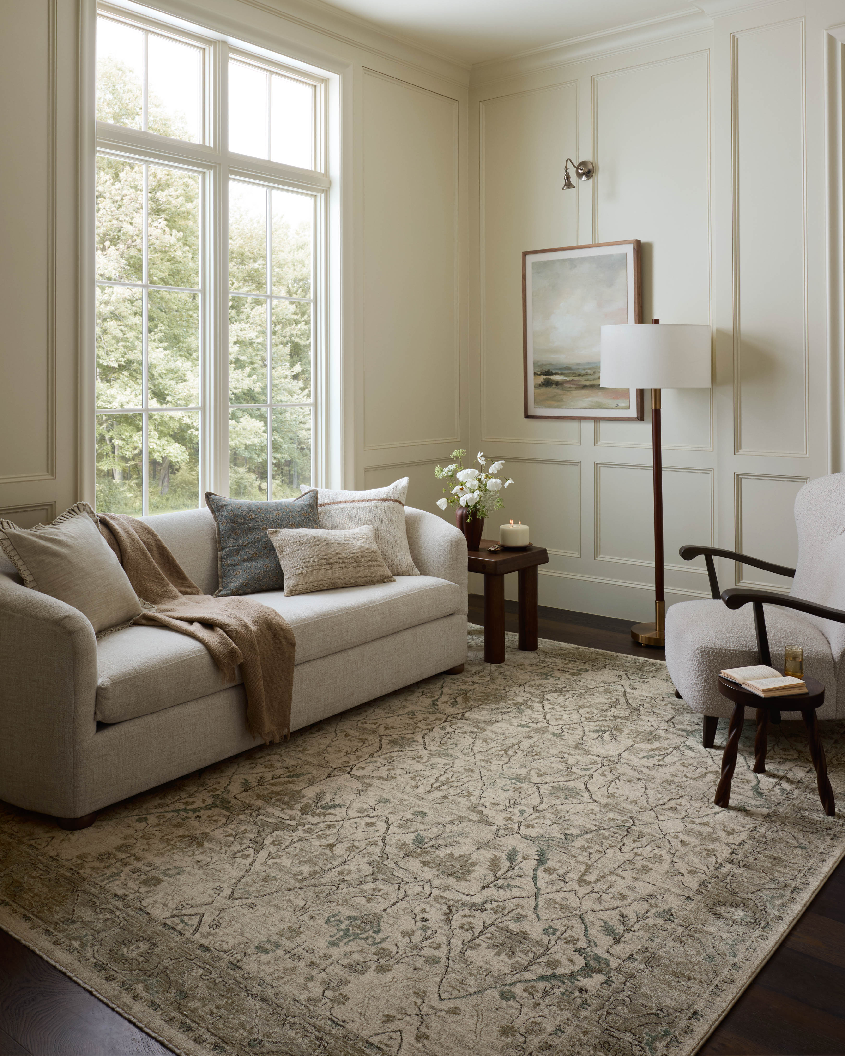 Loloi Briar Ivory / Sage Rug RUGS - synthetic Loloi