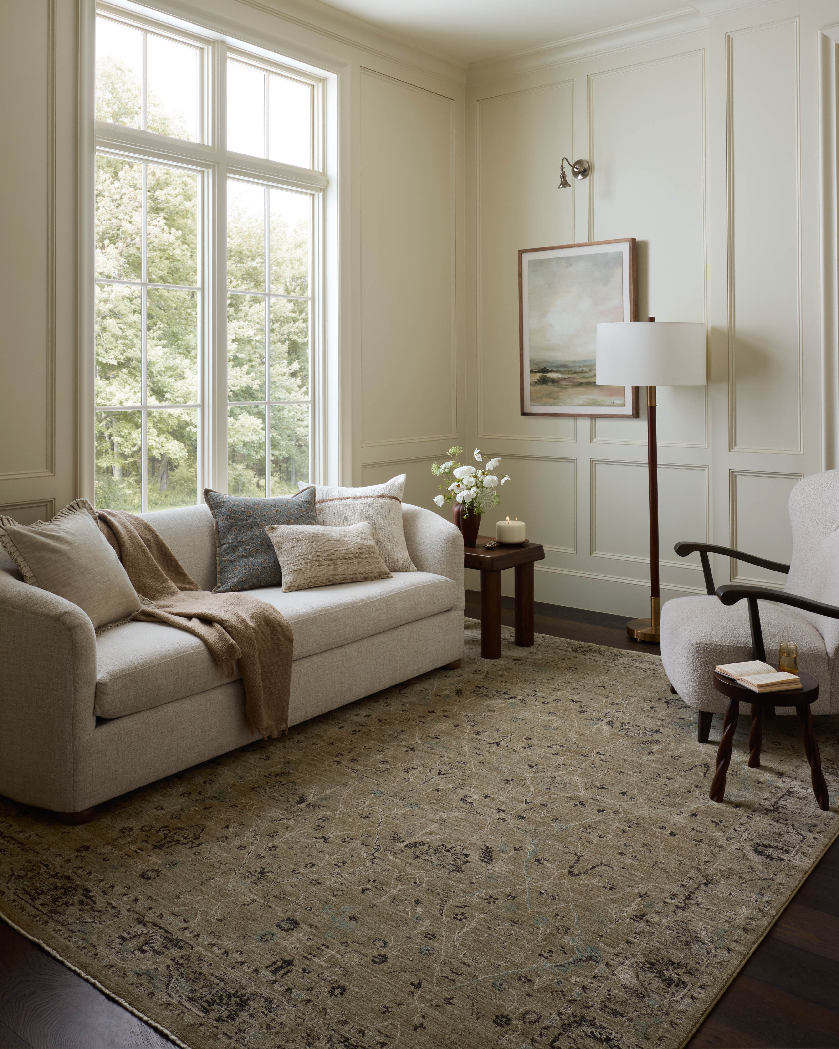 Loloi Briar Olive / Stone Rug RUGS - synthetic Loloi