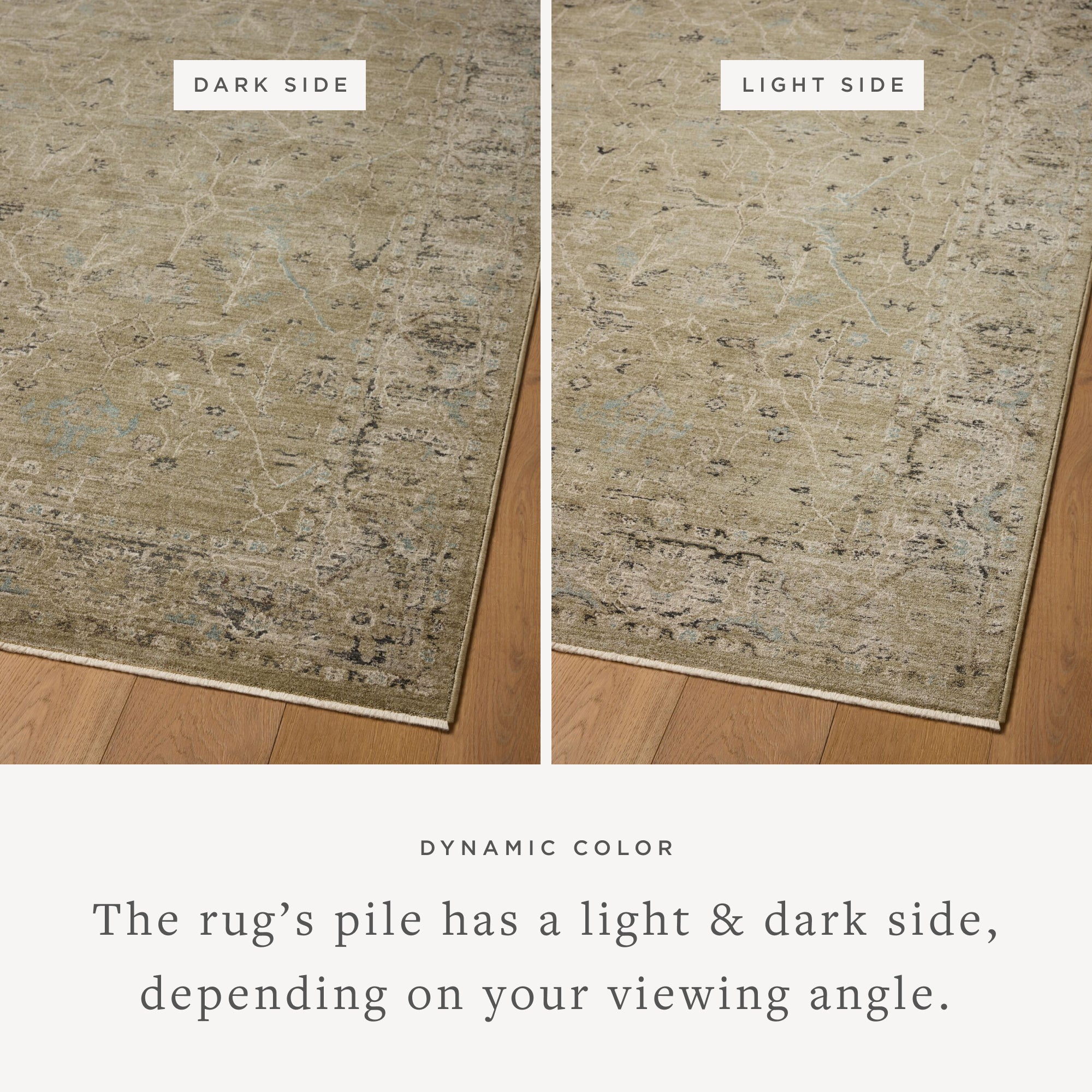 Loloi Briar Olive / Stone Square Rug RUGS - synthetic Loloi