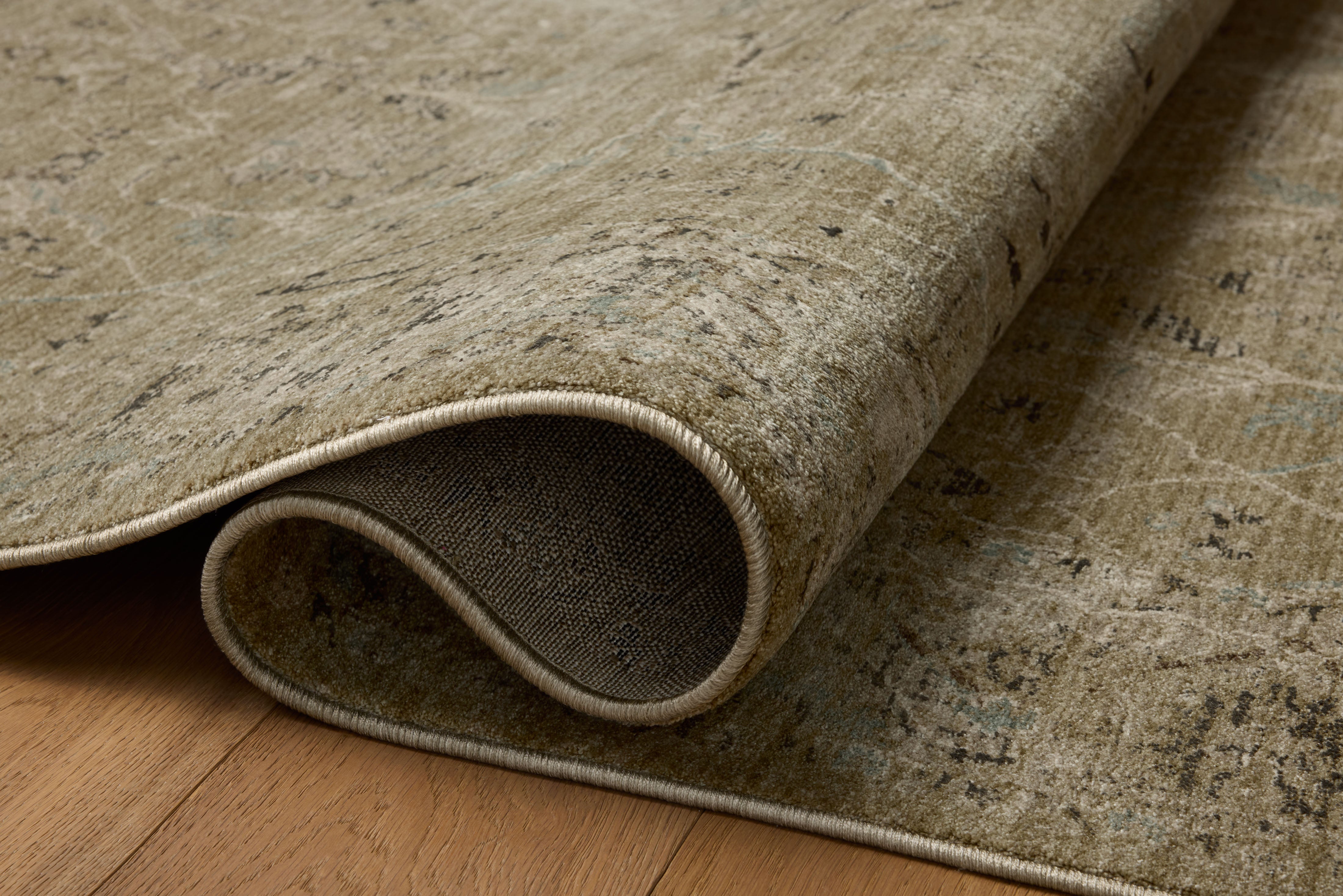 Loloi Briar Olive / Stone Square Rug RUGS - synthetic Loloi